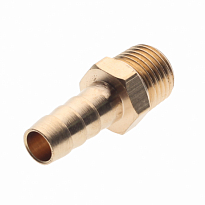 Штуцер пневматический ER-MH04/08:наруж. резьба 1/4"- "елочка" 12мм ЭВРИКА /1/10